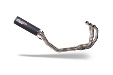 Exhaust compatible with Yamaha Tracer 900 GT 2018-2020, M3 Black Titanium, Homologated legal full system exhaust, including removable db killer and catalyst 