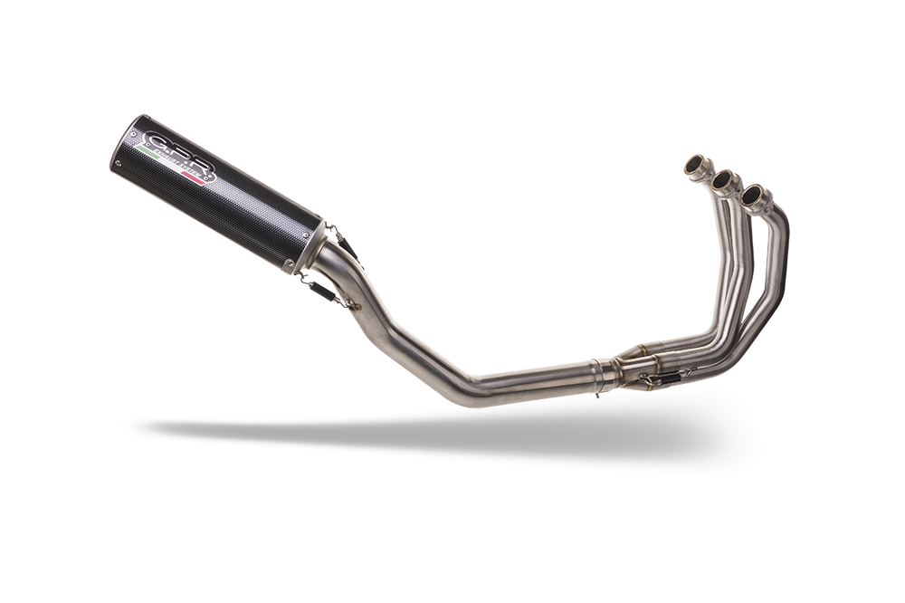 Exhaust compatible with Yamaha Tracer 9 GT 2021-2024, M3 Poppy , Racing full system exhaust, including removable db killer 