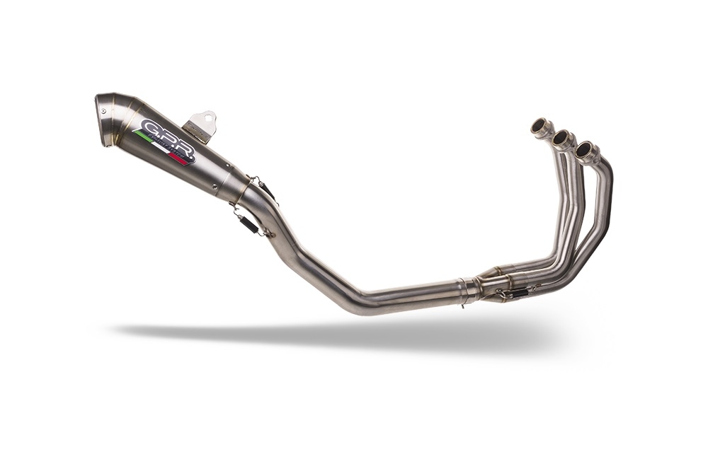 Scarico compatibile con Triumph Daytona 660 2023-2025, Powercone Evo, Scarico completo racing, fornito con db killer estraibile e collettore, non conforme per uso stradale