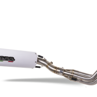 Exhaust compatible with Yamaha Mt-09 Tracer 900 2015-2016, Albus Ceramic, Homologated legal full system exhaust, including removable db killer 