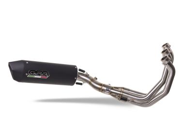 Scarico compatibile con Yamaha Tracer 900 GT 2018-2020, Furore Evo4 Nero, Scarico completo omologato,fornito con db killer estraibile,catalizzatore e collettore
