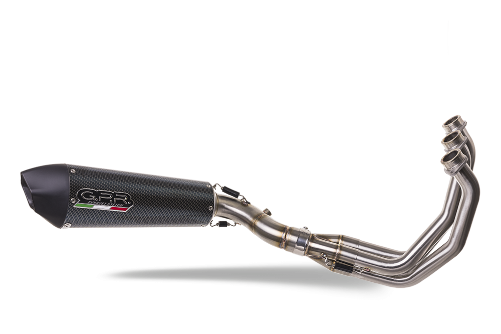 Exhaust compatible with Yamaha XSR900 2016-2021, GP Evo4 Poppy, Homologated legal full system exhaust, including removable db killer and catalyst 