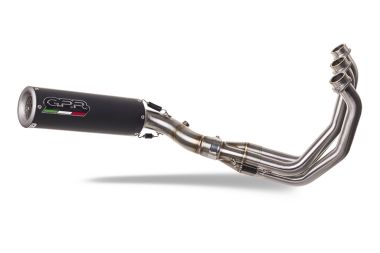 Scarico compatibile con Triumph Tiger Sport 660 2022-2024, M3 Black Titanium, Scarico completo omologato,fornito con db killer estraibile,catalizzatore e collettore