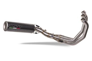 Scarico compatibile con Triumph Tiger Sport 660 2022-2024, M3 Poppy , Scarico completo omologato,fornito con db killer estraibile,catalizzatore e collettore