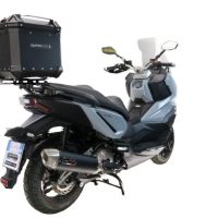 TOP CASE - BAULETTO GPR TECH COMPATABILE CON Bmw G 310 Gs 2017/2021 e4 GPR TECH BAULETTO TOP CASE ALPI-TECH 45 LT. COLORE NERO CON PIASTRA SPECIFICA 