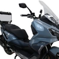 TOP CASE - BAULETTO GPR TECH COMPATABILE CON Bmw G 310 Gs 2017/2021 e4 GPR TECH BAULETTO TOP CASE ALPI-TECH 45 LT. COLORE ARGENTO CON PIASTRA SPECIFICA 