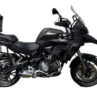 TOP CASE - BAULETTO GPR TECH COMPATABILE CON Benelli Trk 502 2017/2020 e4 GPR TECH BAULETTO TOP CASE ALPI-TECH 35 LT. COLORE NERO CON PIASTRA SPECIFICA 
