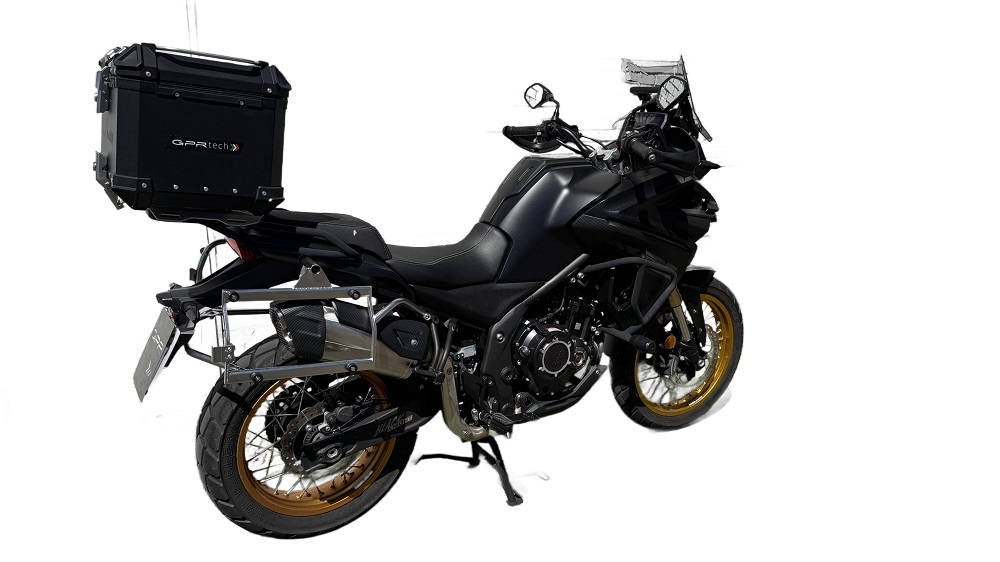 TOP CASE - BAULETTO GPR TECH COMPATABILE CON Voge 525DSX 2023/2025 e5 GPR TECH BAULETTO TOP CASE ALPI-TECH 35 LT. COLORE NERO CON PIASTRA SPECIFICA 