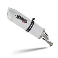 Scarico compatibile con Fantic Motor XMF 125 2025-2026, Albus Ceramic, Terminale di scarico Racing, con raccordo specifico e db killer estraibile, non conforme per uso stradale