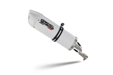Exhaust compatible with Ktm Rc 200 2014-2021, Albus Ceramic, Homologated legal slip-on exhaust including removable db killer and link pipe 