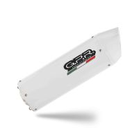 Scarico compatibile con Ktm Enduro 690 R 2021-2024, Albus Evo4, Terminale di scarico omologato, fornito con db killer estraibile, catalizzatore e raccordo specifico