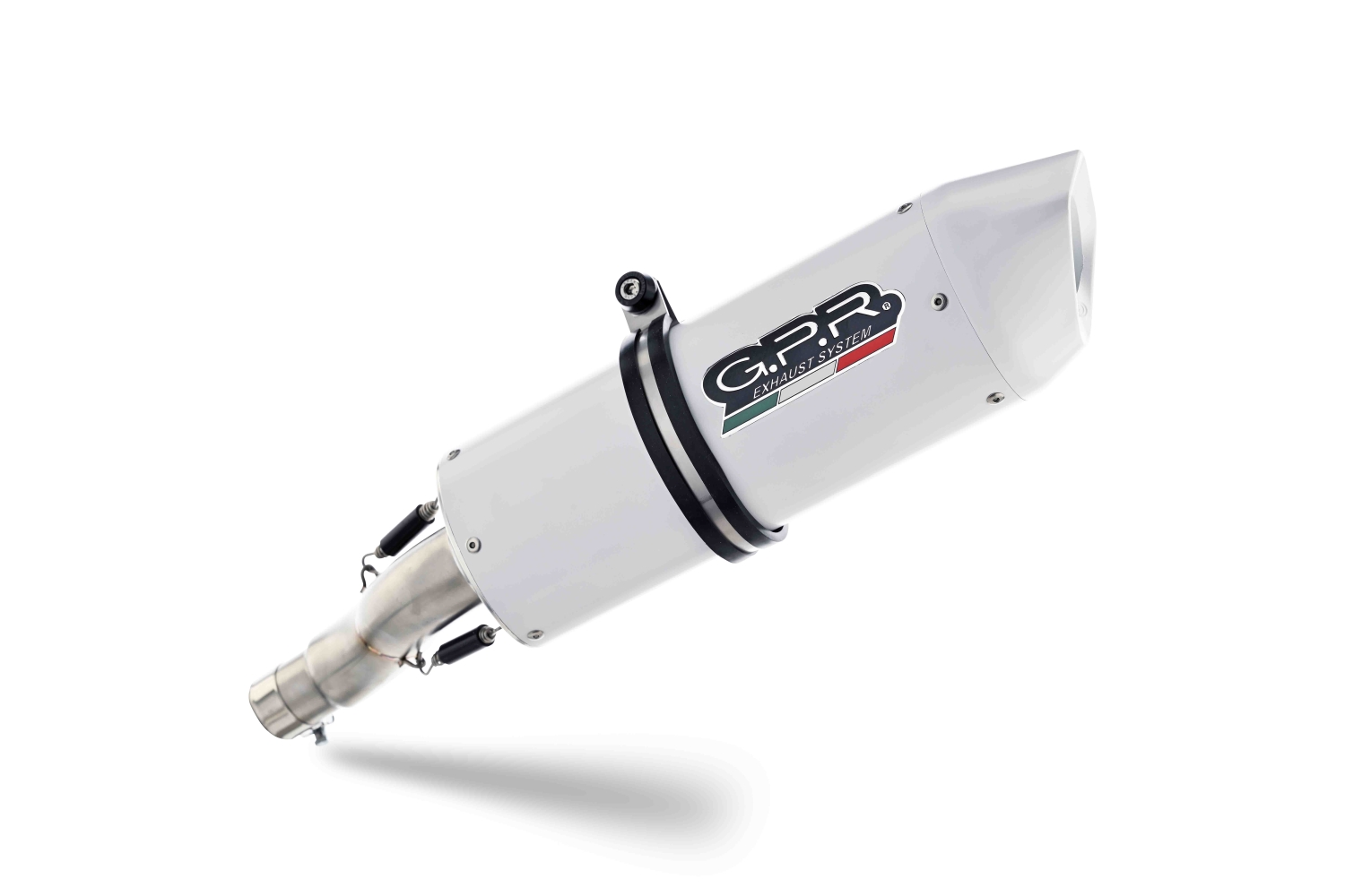 Scarico compatibile con Ktm Enduro 690 R 2021-2024, Albus Evo4, Terminale di scarico omologato, fornito con db killer estraibile, catalizzatore e raccordo specifico