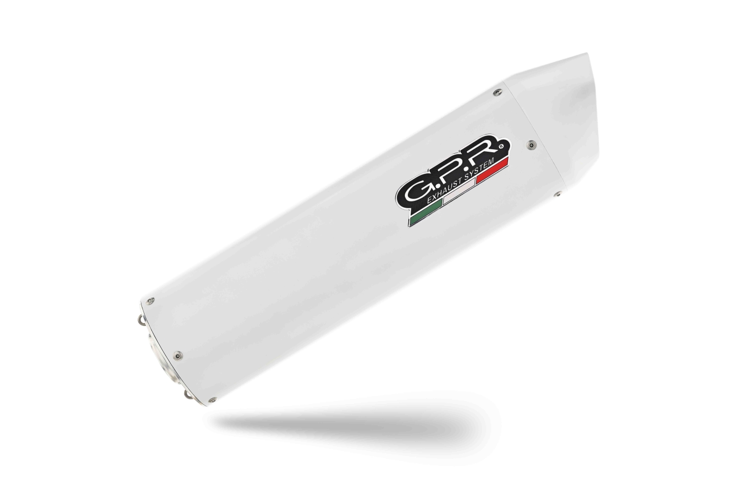 Scarico compatibile con Bmw F 800 Gs 2008-2015, Albus Ceramic, Scarico omologato, silenziatore con db killer estraibile e raccordo specifico