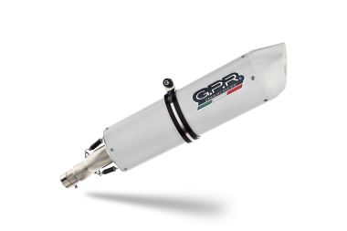 Exhaust compatible with Bmw F 800 -S -ST 2006-2011, Albus Ceramic, Homologated legal slip-on exhaust including removable db killer and link pipe 