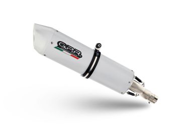 Exhaust compatible with Bmw F 800 Gs 2024-2025, Albus Evo4, Homologated legal slip-on exhaust including removable db killer and link pipe 