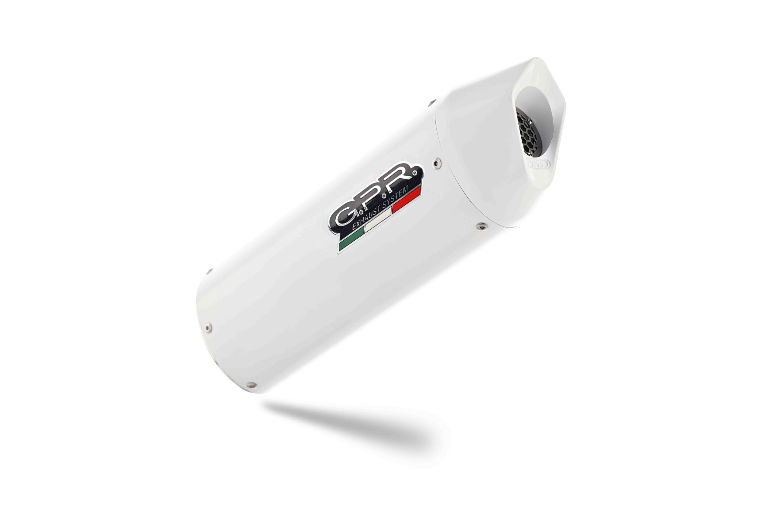 Scarico compatibile con Ktm Enduro 690 R 2021-2024, Albus Evo4, Terminale di scarico omologato, fornito con db killer estraibile, catalizzatore e raccordo specifico