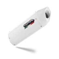 Scarico compatibile con Ktm Enduro 690 R 2021-2024, Albus Evo4, Terminale di scarico omologato, fornito con db killer estraibile, catalizzatore e raccordo specifico