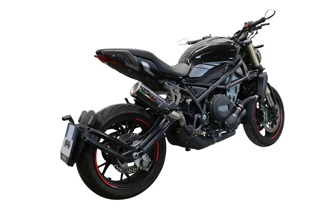 Scarico GPR compatibile con  Benelli 752 S 2019-2021, M3 Poppy , Scarico omologato, silenziatore con db killer estraibile e raccordo specifico
