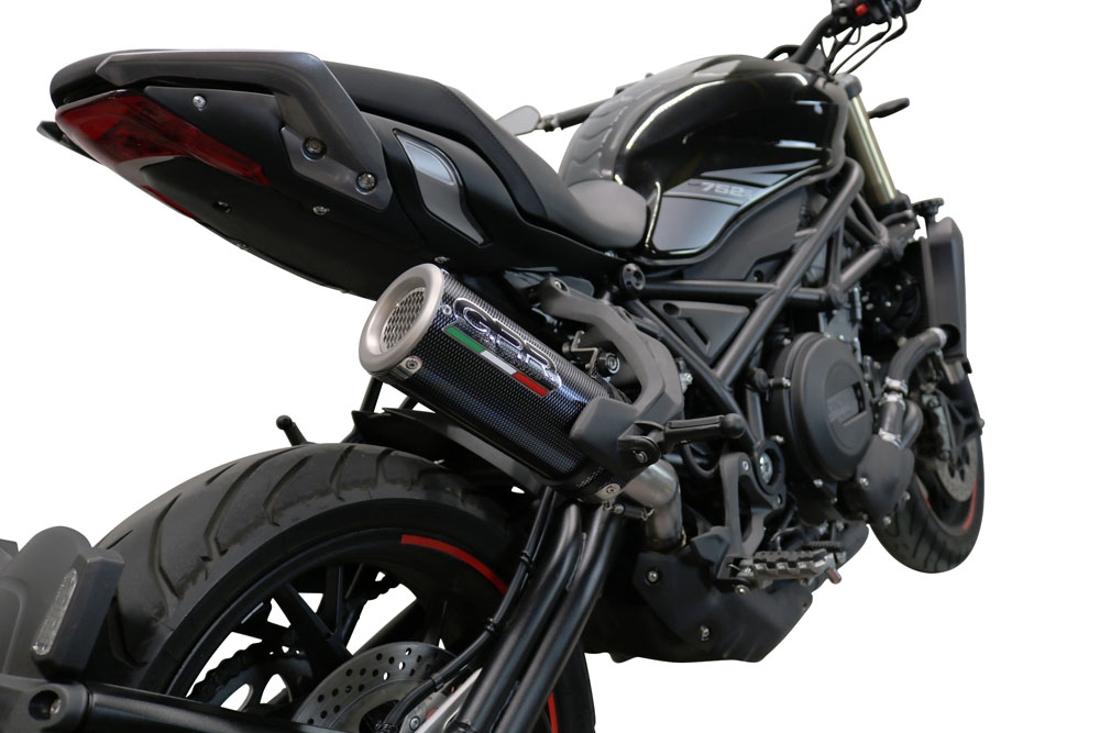 Scarico GPR compatibile con  Benelli 752 S 2019-2021, M3 Poppy , Scarico omologato, silenziatore con db killer estraibile e raccordo specifico