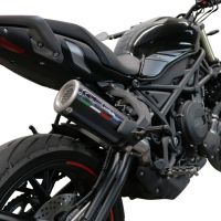 Scarico GPR compatibile con  Benelli 752 S 2019-2021, M3 Poppy , Scarico omologato, silenziatore con db killer estraibile e raccordo specifico