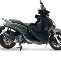 Exhaust compatible with Piaggio Beverly 300 I.E. ABS - S - Police 2016-2020, Furore-X Scooter, Homologated legal full system exhaust, including removable db killer 