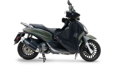Scarico compatibile con Piaggio Beverly 300 I.E. ABS - S - Police 2016-2020, Furore-X Scooter, Scarico completo omologato,fornito con db killer estraibile e collettore