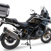 TOP CASE - BAULETTO GPR TECH COMPATABILE CON Bmw R 1250 Gs 2019/2020 e4 GPR TECH BAULETTO TOP CASE ALPI-TECH 35 LT. COLORE ARGENTO CON PIASTRA SPECIFICA 