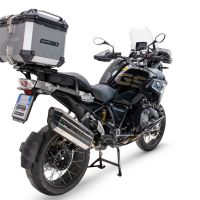 TOP CASE - BAULETTO GPR TECH COMPATABILE CON Bmw R 1250 Gs 2021/2024 e5 GPR TECH BAULETTO TOP CASE ALPI-TECH 35 LT. COLORE ARGENTO CON PIASTRA SPECIFICA 