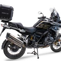 TOP CASE - BAULETTO GPR TECH COMPATABILE CON Bmw R 1250 Gs 2019/2020 e4 GPR TECH BAULETTO TOP CASE ALPI-TECH 35 LT. COLORE NERO CON PIASTRA SPECIFICA 