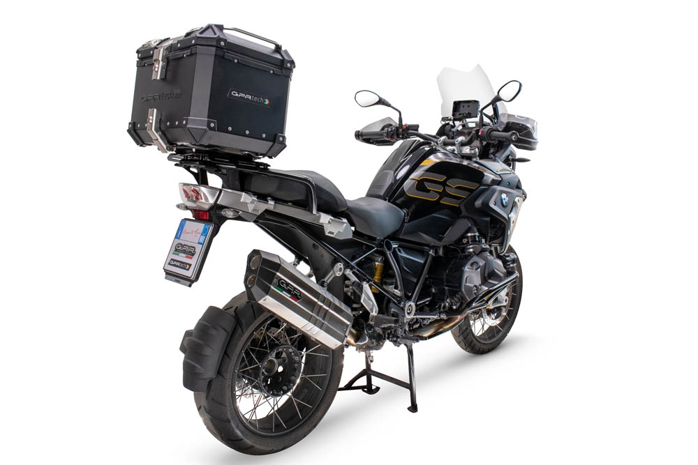 TOP CASE - BAULETTO GPR TECH COMPATABILE CON Bmw R 1250 Gs 2019/2020 e4 GPR TECH BAULETTO TOP CASE ALPI-TECH 35 LT. COLORE NERO CON PIASTRA SPECIFICA 