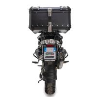 TOP CASE - BAULETTO GPR TECH COMPATABILE CON Bmw R 1250 Gs 2019/2020 e4 GPR TECH BAULETTO TOP CASE ALPI-TECH 45 LT. COLORE NERO CON PIASTRA SPECIFICA 