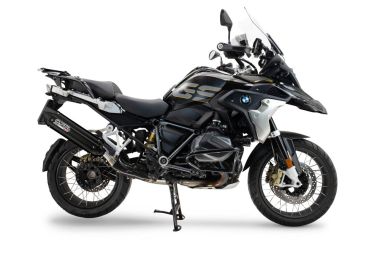 Scarico compatibile con Bmw R 1250 Gs -Adventure 2019-2020, Furore-X Titanio Nero, Scarico omologato, silenziatore con db killer estraibile e raccordo specifico