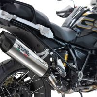 Scarico compatibile con Bmw R 1250 Gs -Adventure 2021-2024, Furore-X Titanio, Scarico omologato, silenziatore con db killer estraibile e raccordo specifico