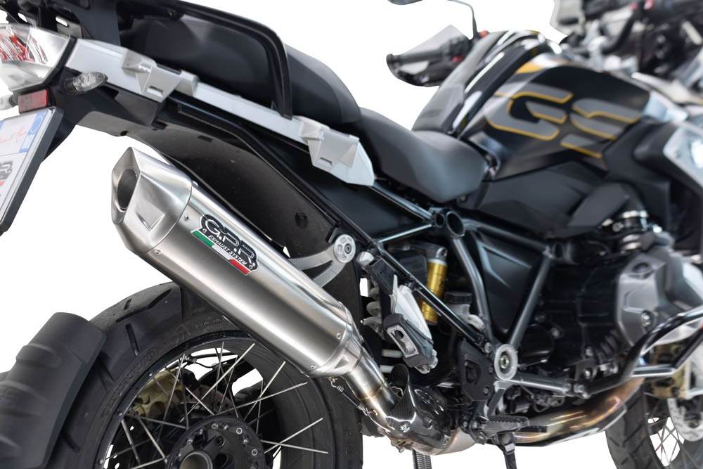 GPR exhaust compatible with  Honda Crf 1100 L Africa Twin 2020-2025, Furore-X Acciaio Inox, Homologated legal slip-on exhaust including removable db killer and link pipe 