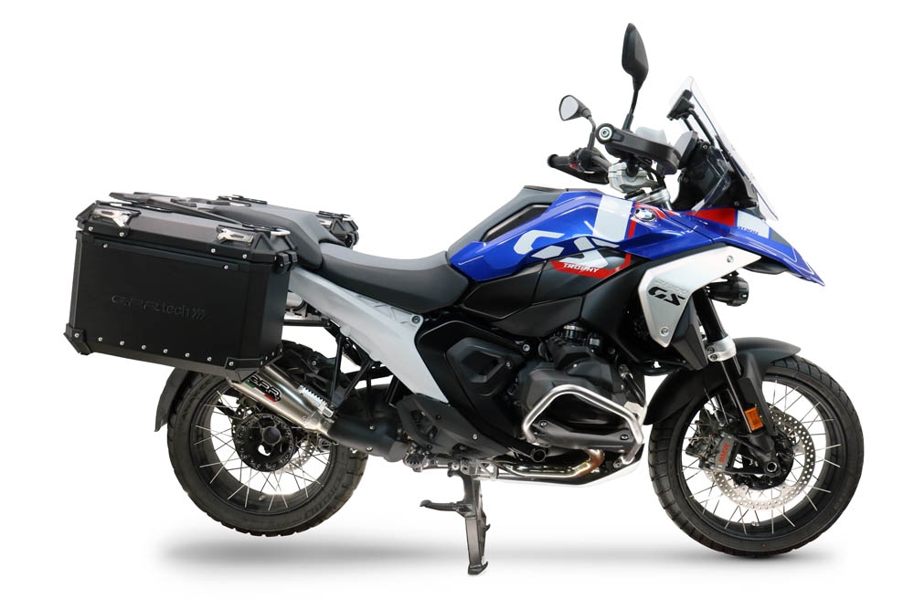 GPR TECH COMPATIBILE CON Bmw R 1300 GS Adventure 2024/2026 GPR TECH COPPIA DI VALIGIE LATERAL,I COLORE NERO, SERIE ALPI-TECH 38 LT. + 38 LT. CON TELAIO SPECIFICO 