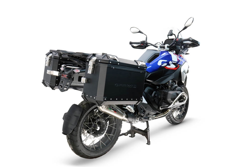 GPR TECH COMPATIBILE CON Bmw R 1300 GS Adventure 2024/2026 GPR TECH COPPIA DI VALIGIE LATERAL,I COLORE NERO, SERIE ALPI-TECH 38 LT. + 38 LT. CON TELAIO SPECIFICO 