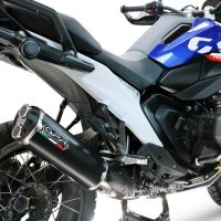 Scarico GPR compatibile con  Bmw R 1300 R / RS 2025-2026, Hyper Dual Black Titanium, Scarico omologato, silenziatore con db killer estraibile e raccordo specifico