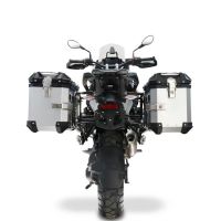 GPR TECH COMPATIBILE CON Bmw R 1300 GS 2024/2026 GPR TECH COPPIA DI VALIGIE LATERALI ARGENTO ALPI-TECH 38 LT. + 38 LT. CON TELAIO SPECIFICO 