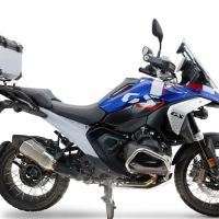 TOP CASE - BAULETTO GPR TECH COMPATIBILE CON Bmw R 1300 GS 2024/2026 GPR TECH BAULETTO TOP CASE ALPI-TECH 45 LT. COLORE ARGENTO CON PIASTRA PER PORTA PACCHI ORIGINALE 