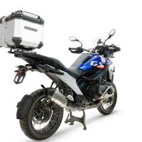 TOP CASE - BAULETTO GPR TECH COMPATIBILE CON Bmw R 1300 GS 2024/2026 GPR TECH BAULETTO TOP CASE ALPI-TECH 45 LT. COLORE ARGENTO CON PIASTRA PER PORTA PACCHI ORIGINALE 