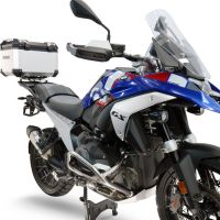 TOP CASE - BAULETTO GPR TECH COMPATIBILE CON Bmw R 1300 GS 2024/2026 GPR TECH BAULETTO TOP CASE ALPI-TECH 45 LT. COLORE ARGENTO CON PIASTRA PER PORTA PACCHI ORIGINALE 