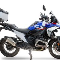 TOP CASE - BAULETTO GPR TECH COMPATIBILE CON Bmw R 1300 GS 2024/2026 GPR TECH BAULETTO TOP CASE ALPI-TECH 55 LT COLORE ARGENTO CON PIASTRA PER PORTA PACCHI ORIGINALE 
