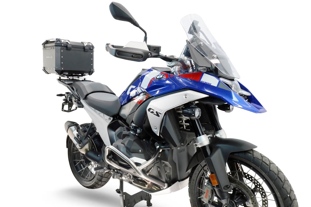 TOP CASE - BAULETTO GPR TECH COMPATIBILE CON Bmw R 1300 GS 2024/2026 GPR TECH BAULETTO TOP CASE ALPI-TECH 35 LT. COLORE NERO CON PIASTRA PER PORTA PACCHI ORIGINALE 