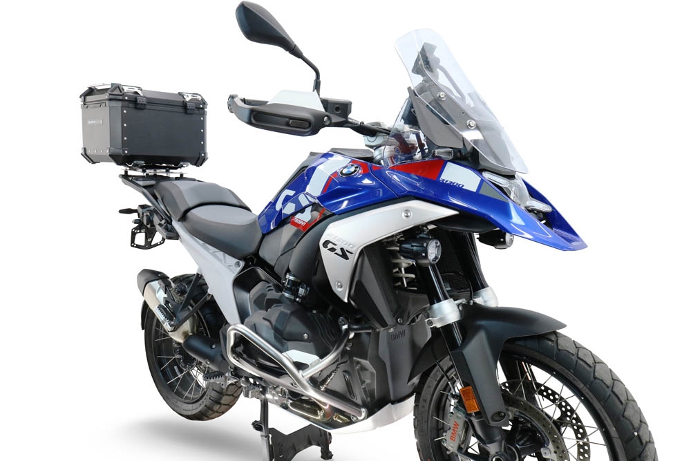 TOP CASE - BAULETTO GPR TECH COMPATIBILE CON Bmw R 1300 GS 2024/2026 GPR TECH BAULETTO TOP CASE ALPI-TECH 45 LT. COLORE NERO CON PIASTRA PER PORTA PACCHI ORIGINALE 
