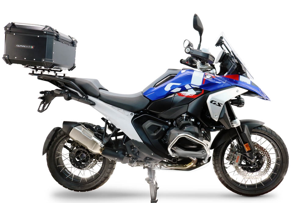 TOP CASE - BAULETTO GPR TECH COMPATIBILE CON Bmw R 1300 GS 2024/2026 GPR TECH BAULETTO TOP CASE ALPI-TECH 55 LT COLORE NERO CON PIASTRA PER PORTA PACCHI ORIGINALE 