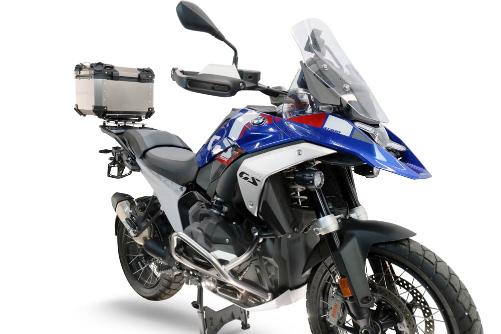  Bmw R 1300 GS 2024/2026 GPR TECH BAULETTO IN TITANIO TOP CASE ALPI-TECH 35 LT. SERIE TITANIUM CON PIASTRA SPECIFICA 