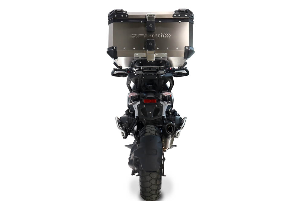  Bmw R 1300 GS Adventure 2024/2026 GPR TECH BAULETTO IN TITANIO TOP CASE ALPI-TECH 55 LT. SERIE TITANIUM CON PIASTRA SPECIFICA 