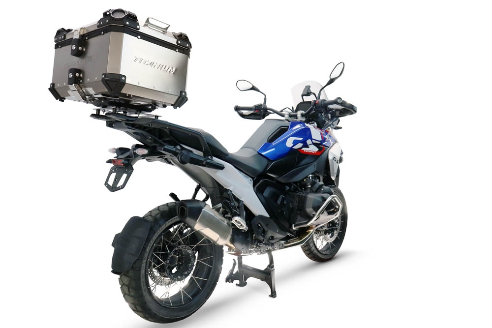  Bmw R 1300 GS Adventure 2024/2026 GPR TECH BAULETTO IN TITANIO TOP CASE ALPI-TECH 55 LT. SERIE TITANIUM CON PIASTRA SPECIFICA 