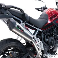 Exhaust compatible with Triumph Tiger 900 GT / Pro / Rally Pro 2024-2025, GP Evo4 Titanium, Homologated legal slip-on exhaust including removable db killer and link pipe 