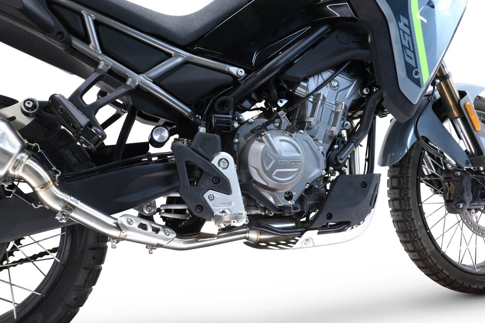 GPR exhaust compatible with  Cf Moto 450 MT 2024-2024, Decatalizzatore, Decat pipe 
